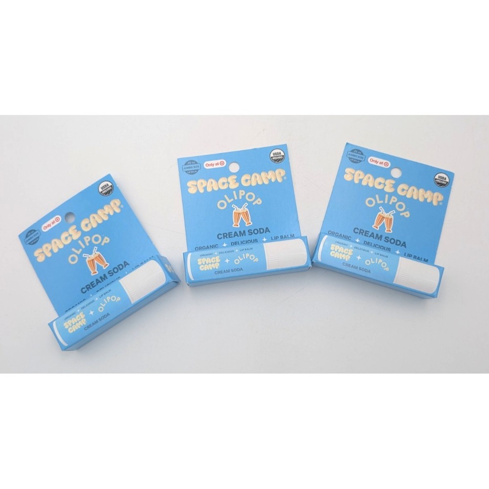 3 - Space Camp Olipop Cream soda Organic Lip Balm